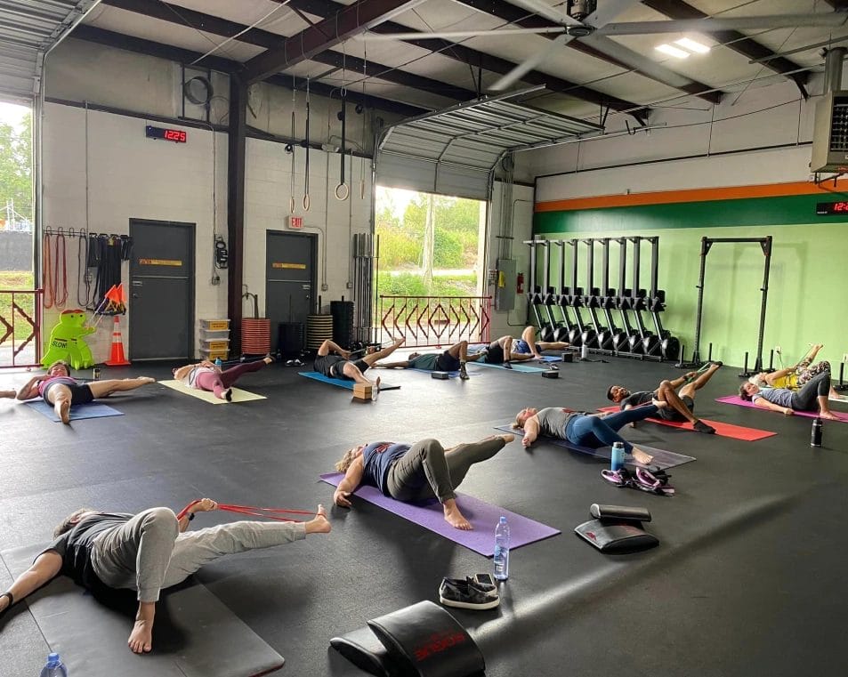 CrossFit Hermitage People doing Yoga